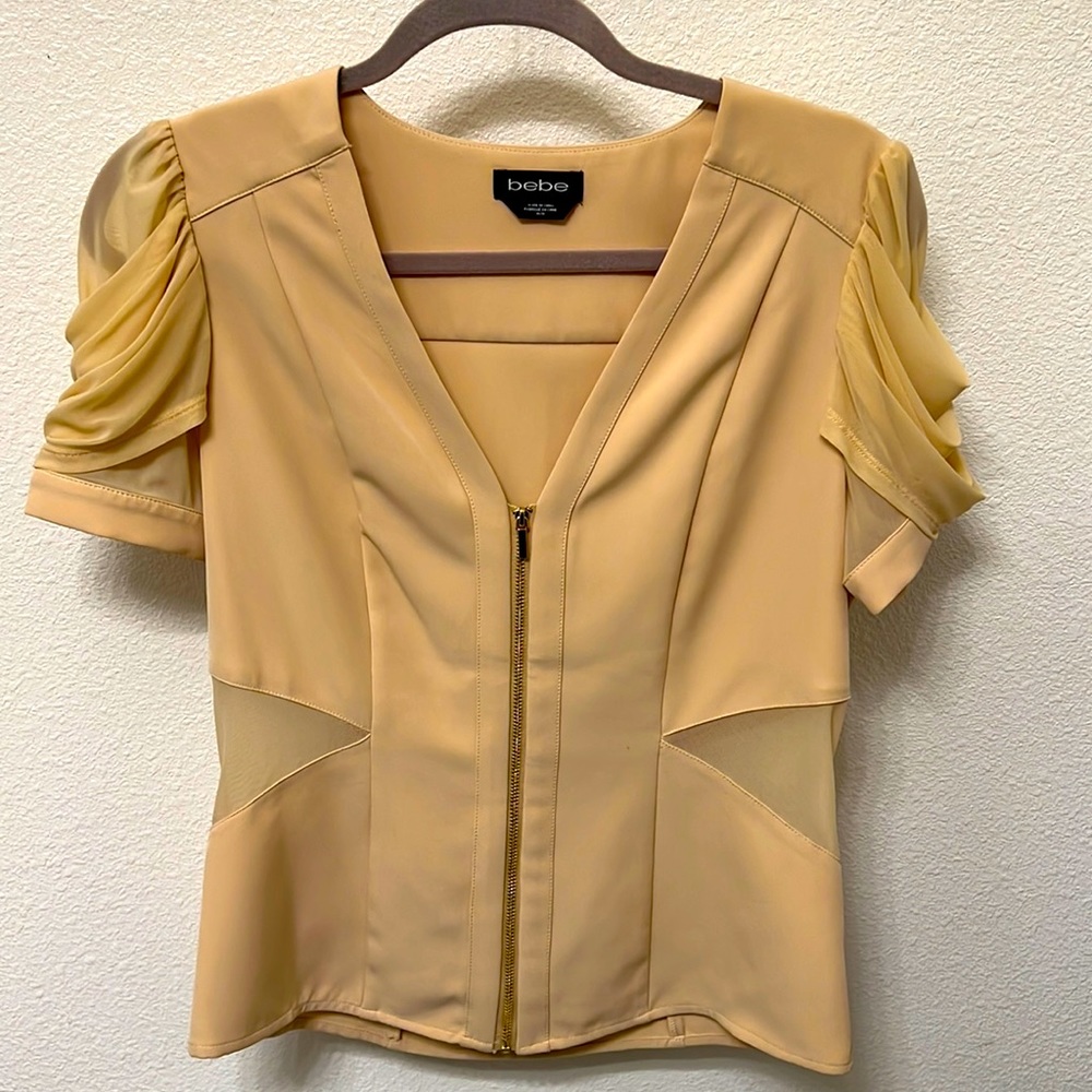 Bebe chandelier sleeve blouse